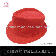 2013 girls red fedora hat
